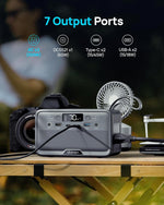 Portable Power Station 100W(200W Peak) Lifepo4 Solar Power Bank, 89.6Wh Small Generator, Power Station with AC & PD Fast Charging for Camping,Home,Backup,Outdoor,Emergency,Rv