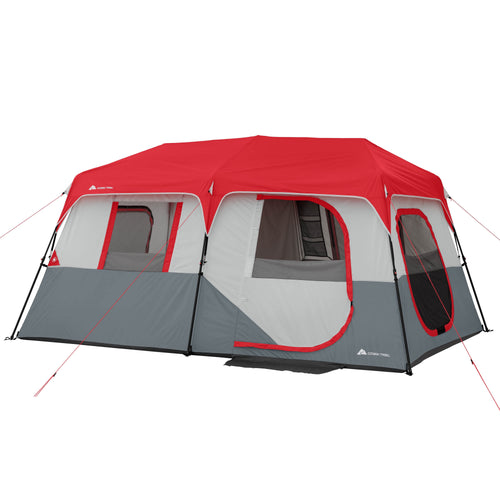 13' X 9' 8-Person Instant Cabin Tent with LED Lights, 36.9274 Lbs | PrepWiseGear