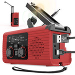 Solar Radio Flashlight for Camping Portable Hand Crank Weather Radio AM/FM/NOAA Radio Crank Radios 3 Way Charging Survival Radio