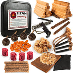 Tinferno Fire Starting Kit ? 100Pc Fire Starter for Campfires, Ferro Rod, Magnesium Flint, Char Cloth, Fatwood, Fire Kit, Camping, Bushcraft & Survival - Emergency Fire Starter Kit with Fire Tray