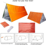 Waterproof Emergency Tent 2 Person Tent Survival Shelter Ultralight Survival Emergency Insulated Blanket for Camping Hiking, Orange | PrepWiseGear