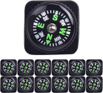 15Pcs Slip-On Wrist Compass Hard Shell Liquid Filled Mini Small Button Compass Paracord Bracelet for Outdoor Hiking Survival Wrist Watch Band 3/4" (20Mm) | PrepWiseGear