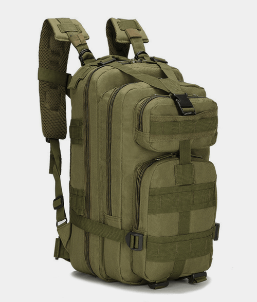 25L Tactical Hiking Backpack - MOLLE, Black