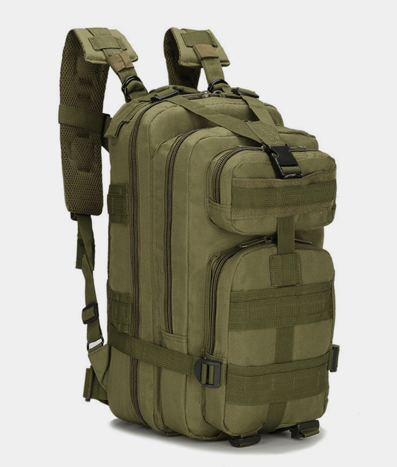25L Tactical Hiking Backpack - MOLLE, Black