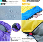 Sleeping Bags for Adults Kids - 3 Season Cold&Warm Weather Waterproof Camping Sleeping Bag - Lightweight Sleeping Bags for Camping Hiking Outdoor Travel | PrepWiseGear