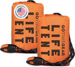 Survival Life Tent • 2 Person Mylar Emergency Shelter Tube Tent + Paracord • All-Weather Protection for Camping, Hiking, & Survival Kits • Includes Emergency Whistle | PrepWiseGear