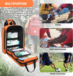 First Aid Backpack Empty,First Aid Medical Backpack,Ems EMT First Aid Bag Empty,Emergency Bag,Trauma Bag for Camping,Hiking,Outdoor Travel | PrepWiseGear