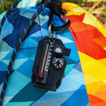 Outsider - 4-In-1 Survival Multi-Tool | Compass, Thermometer, Whistle, and Fire Starter in a Compact Zipper Pull | Outdoor Gadget for Backpacking, Camping, or Survival Situations | PrepWiseGear