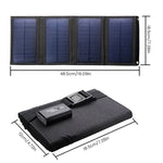 30W Solar Charger Outdoor Foldable Solar Panels 5V USB Portable Solar Smartphone Battery Charger Waterproof Solar Panel Phone Chargers for Camera Flashlight Camping Hiking Backpacking | PrepWiseGear