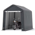 6.5 Ft. X 8 Ft. Gray Portable Outdoor Storage Shelter | PrepWiseGear