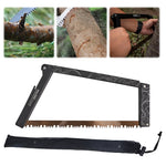 Folding Saw with Storage Bag Portable Wood Saw Aluminum Alloy Camping Foldable Hand Saw Outdoor Hiking Survival Tools