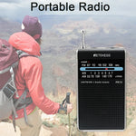 PR15 FM AM NOAA Emergency Pointer Tuning Radio Mini Handheld Radio Portable Pocket Radio Receiver with Weather Warning