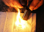 Magnesium Flint Fire Starter, Survival Fire Blocks with Striker for Camping/Hiking/Emergency (4 Pack) | PrepWiseGear