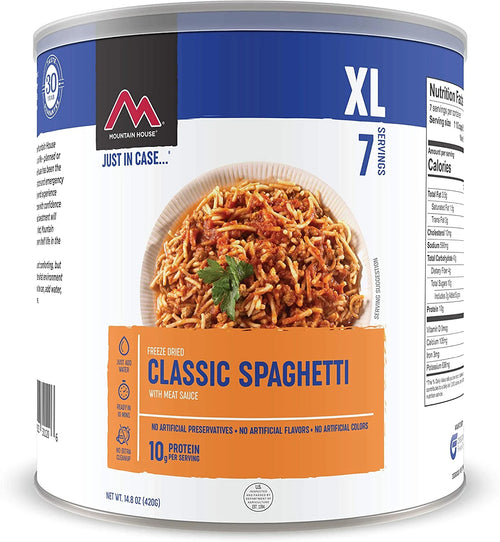 Classic Spaghetti Freeze Dried Survival & Emergency Camping Food Can | PrepWiseGear