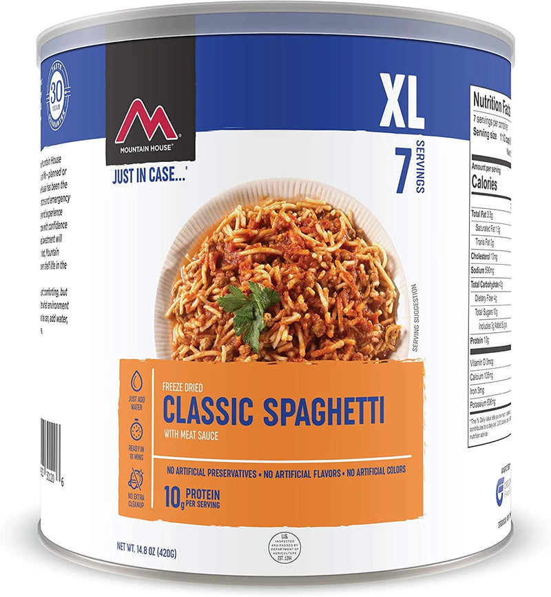Classic Spaghetti Freeze Dried Survival & Emergency Camping Food Can | PrepWiseGear