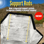 Premium Solar Oven, Portable Outdoor Solar Cooker & Camping Oven, Reinforced & Foldable with Support Rods, Carry Bag & Full Guide on Outdoor Cooking with Beginner Solar Camping Recipes