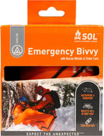 Survive Outdoors Longer 90% Emergency Bivvy - Comes with Survival Whistle & Tinder Paracord Drawstring - Add to Emergency Kit & Hiking Gear - Waterproof, Windproof & Tear-Resistant | PrepWiseGear