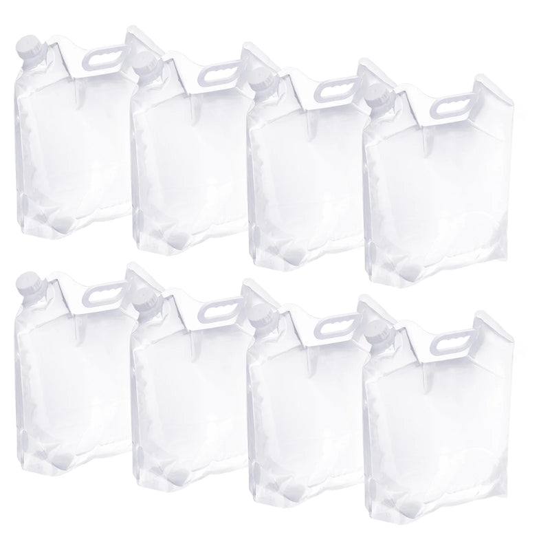 10L Collapsible Water Container Bag Folding Water Container Water Storage, 8 Pack