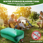 400 L/105.7 Gallon Water Storage Bladder, Foldable Portable Water Bladder Tank, Large Capacity Water Container, Water Bag for RV, Truck, Camping, Emergency & Outdoor Use