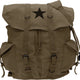 Canvas Backpack - Vintage Rucksack with Star Detail by