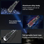 Gehavin Super Bright Flashlight 990000 High Lumens,High Powered XHP160.5 Led ...