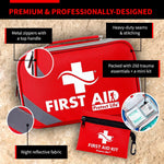 Survival First Aid Kit for Home/Business, Camping Survival Kits | Mini Travel First Aid Kit | Camping Equipment | Small Kits for Car | Outdoor Emergency Survivals Pack - 250Pcs | PrepWiseGear