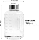 Customer photo of Half Gallon Water Bottle with Handle BPA Free Sports Water