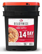 Emergency Food Supply - 14 Day, 150 Servings Emergency Freeze Dried Food Bucket, Protein Meals, Camping Essentials, Survival Kit, Disaster Prepping Supplies, up to 25 Year Shelf Life | PrepWiseGear
