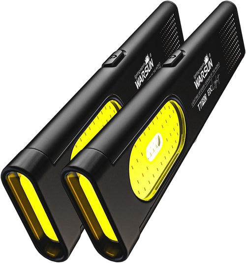 T7 Rechargeable EDC Flashlight 2 Pack, Slim Pocket Flashlight with USB-C Charging, Clip & Magnetic Base, Lightweight Portable LED Work Light for Everyday Carry, Camping & Emergency