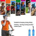 250Ml 500Ml Water Bottle TPU Folding Soft Flask Sport Water Bottle Water Bag Collapsible Water Bottle Running Camping Hiking | PrepWiseGear