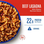 Beef Lasagna Freeze-Dried Food for Camping, 12 Servings, 30-Year Shelf-Life | PrepWiseGear