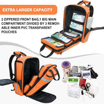 First Aid Backpack Empty,First Aid Medical Backpack,Ems EMT First Aid Bag Empty,Emergency Bag,Trauma Bag for Camping,Hiking,Outdoor Travel | PrepWiseGear