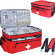 Empty Large 2-Layer First Aid Bag - Red