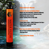 Customer photo of Survival Water Filter Straw Kit with Whistle