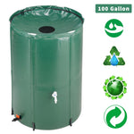 100 Gallon Collapsible Rain Barrel, Portable Water Storage Tank