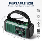 Hot 20000Mah AM/FM/NOAA Radio Solar Hand Crank Generator Radio Portable Radio De Emergencia LED Flashlight SOS Alarm Power Bank