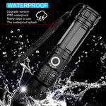Super-Bright 90000LM LED Tactical Flashlight with Rechargeable Battery