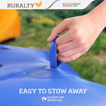 Water Tank for Camping - 142 Gallon Capacity PVC Collapsible Water Bladder Bag, Garden Watering, Detailing, or Emergency Storage - Foldable Plastic Water Storage Tank with Dispensing Valve