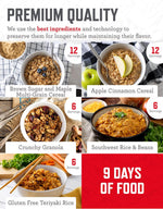 Emergency Food Supply - 84 Servings Breakfast & Entrée Bucket, Protein Meals, Dehydrated & Freeze Dried Food for Backpacking, Camping Essentials & Prepping Supplies, up to 25 Year Shelf Life | PrepWiseGear