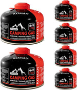 Isobutane Fuel Canister Backpacking Stove Fuell Camping Isobutane Propane Fuel Canister 4 Oz(6 Pack)