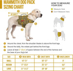 Dog Backpack for Medium & Large Dogs, Nylon Backpack for Dogs Tactical Pet Backpack with Side Pockets for Hiking Walking Training Running (Brown, Medium) | PrepWiseGear