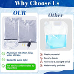 116 Gallon Aluminum Foil Emergency Water Storage, Bathtub Water Storage Bag with Hand Pump, Water Storage Bladder for Hurricane Disaster Preparedness Survival Drinking Water