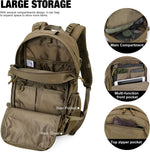 25L Tactical Backpack + Molle Tactical Utility Pouch | PrepWiseGear