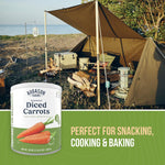 Dehydrated Diced Carrots Emergency Food Supply, 216 Servings, 25 Year Shelf Life, Great for Cooking, Baking, and Snacks - Dehydrated Meals, Survival Food Camping Essentials Can | PrepWiseGear