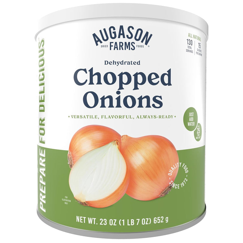 Dehydrated Chopped Onions Emergency Food Supply, 130 Servings, 25 Year Shelf Life, Great for Cooking and Baking - Dehydrated Meals, Survival Food Camping Essentials Can | PrepWiseGear
