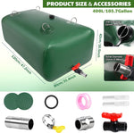 400 L/105.7 Gallon Water Storage Bladder, Foldable Portable Water Bladder Tank, Large Capacity Water Container, Water Bag for RV, Truck, Camping, Emergency & Outdoor Use