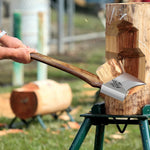 32.6 Inch Professional Wood Splitting Axe, Wood Chopping Axe with Hickory Wood Handle and Leather Sheath, Felling Ax, Sporting Axes, Racing Axes for Timbersports - Head 6 Lbs