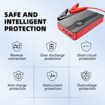 Emergency Power Starter, 20000 Mah Car Jump Starter Battery Power Bank, Vehicle Emergency Starting Booster for Car Boat Truck, Red