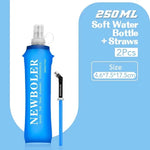 250Ml 500Ml Water Bottle TPU Folding Soft Flask Sport Water Bottle Water Bag Collapsible Water Bottle Running Camping | PrepWiseGear