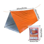 Outdoor Emergency Tent Survival Blanket Emergency Escape Camping Survival Tent Kit Insulation Blanket Mat Sleeping Bag Waterprof | PrepWiseGear